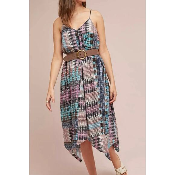 AKEMI + KIN Anthropologie Riviera Tassle cotton patchwork print womans sixe XS - Picture 11 of 16